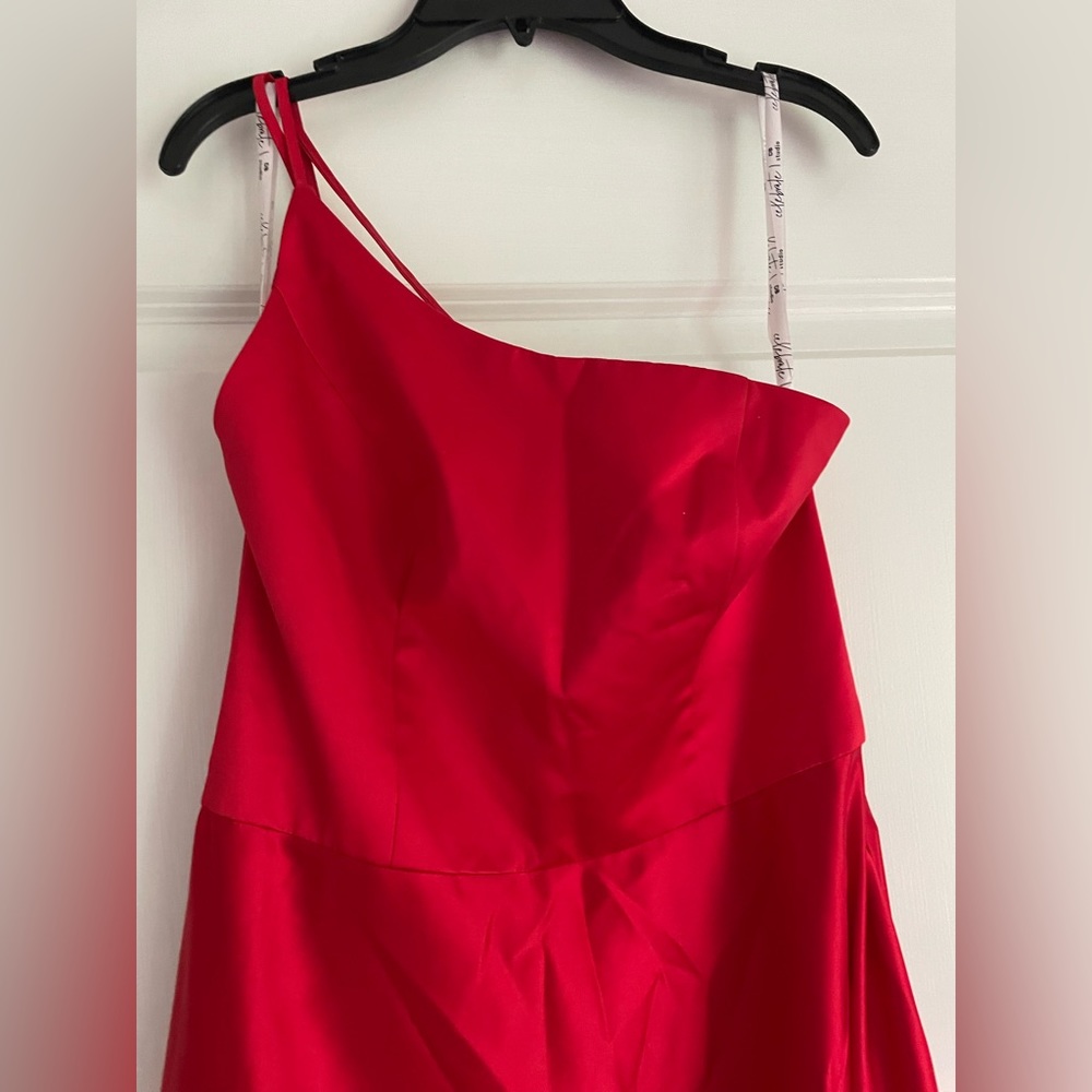 Celebrate DB Studios Red One Shoulder Dress 2,6